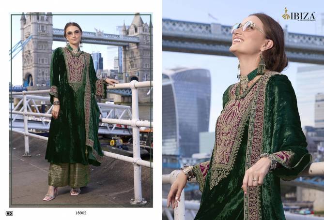 Delhi 6 Dobara By Ibiza Viscose Velvet Embroidery Salwar Kameez Suppliers In India